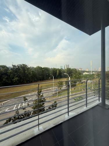 a view of a highway from a window at The Garden Twelve Homestay in Putrajaya