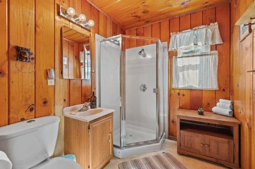Koupelna v ubytování Cabin #2