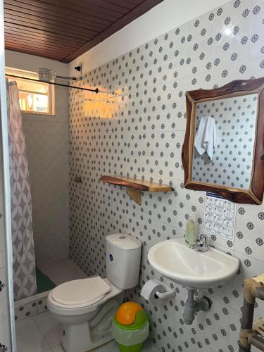 Ένα μπάνιο στο Hotel Casa Grande