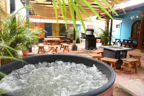 Restaurace v ubytování La casita de Lunaté