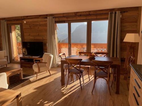 Superbe appartement à Châtel : 6 pers., parking, terrasse vue montagnes