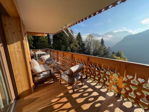 Superbe appartement à Châtel : 6 pers., parking, terrasse vue montagnes
