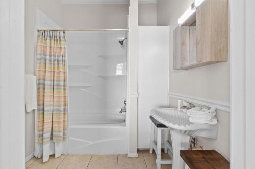 Koupelna v ubytování Sunflower Mama