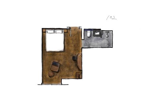a floor plan of a room with at mont - Nozawa Onsen Ski Resort in Nozawa Onsen