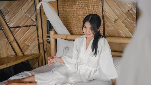 Hosté ubytování Nirwana Bamboo Villa Eco Retreat in North Bali