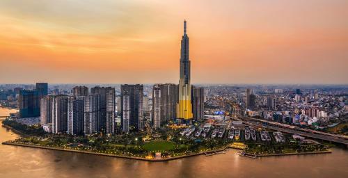 Nespecifikovaný výhled na destinaci Ho Či Minovo Město nebo výhled na město při pohledu z bed and breakfast