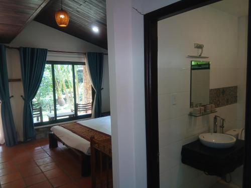 Et badeværelse på Sunrise hill resort