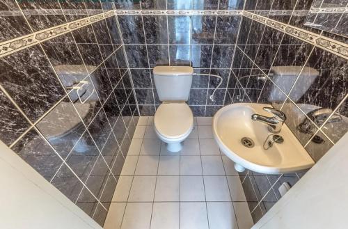 Koupelna v ubytování V Bukách