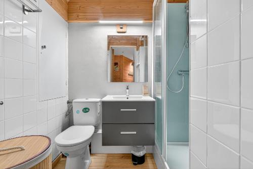 Koupelna v ubytování Studio Mbs Pra Loup