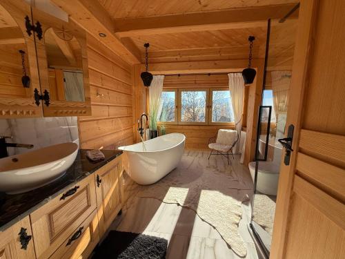 Koupelna v ubytování Rancho Zalinski