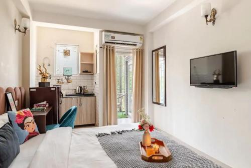 Kuchyň nebo kuchyňský kout v ubytování Stayo Select Stays