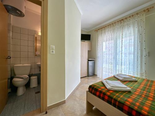 Koupelna v ubytování Mavridis Studios