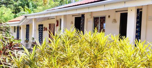 a building with plants in front of it at Blue Bird Residency in Neil Island