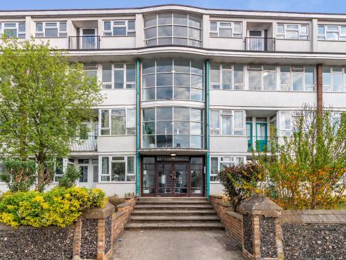 Bygningen som feriehuset ligger i