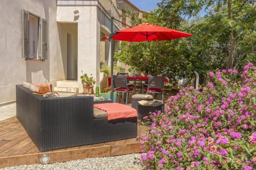 Zahrada ubytování Casa Ortale