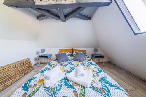 Ένα ή περισσότερα κρεβάτια σε δωμάτιο στο Villa Pradotte