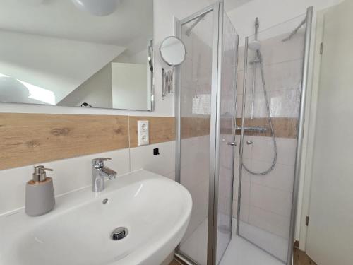 Koupelna v ubytování Appartement Schlummernest