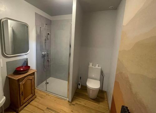 Ένα μπάνιο στο Cense des Possibles - chambre Forêt 2 personnes