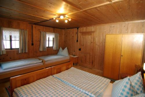 Postel nebo postele na pokoji v ubytování Stollenberghütte