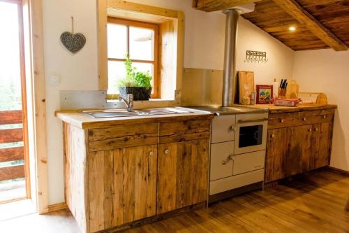 Η κουζίνα ή μικρή κουζίνα στο Tröglesalm