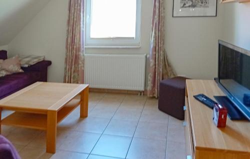 Et tv og/eller underholdning på Gorgeous Home In Röbel With Sauna