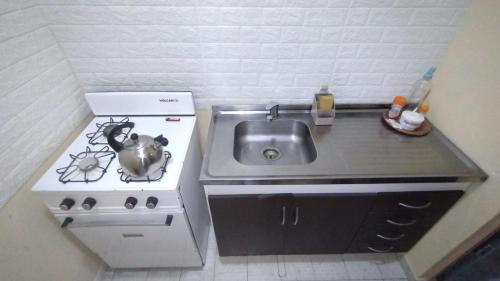 Köök või kööginurk majutusasutuses Del Sur Alojamiento