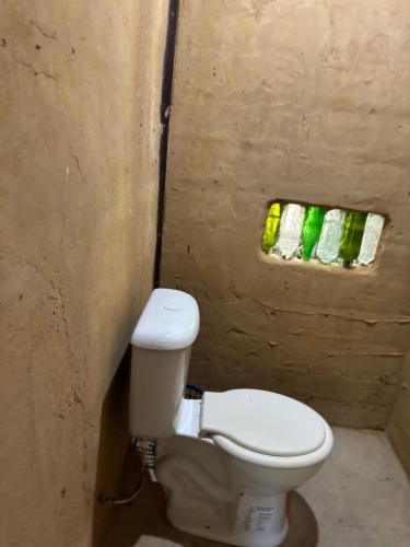 Koupelna v ubytování Heliantos