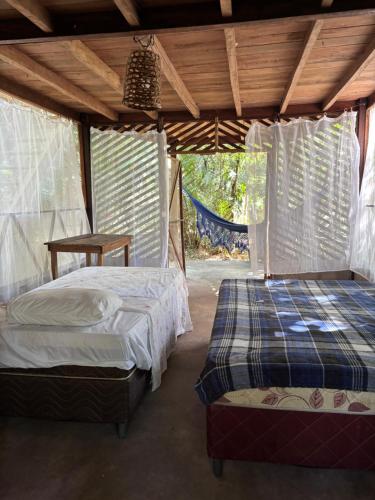 Postel nebo postele na pokoji v ubytování Heliantos