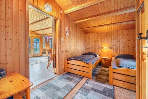 Postel nebo postele na pokoji v ubytování Bergners Hütte