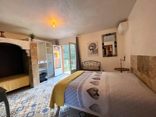 Ένα ή περισσότερα κρεβάτια σε δωμάτιο στο Villa Ines