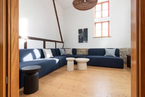 Χώρος καθιστικού στο Architektenhaus am Pölkentor