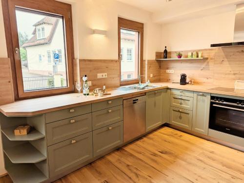 Η κουζίνα ή μικρή κουζίνα στο Ferienhaus am Gässchen