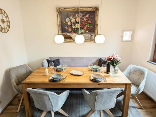 Et opholdsområde på Ferienhaus am Gässchen