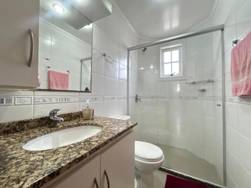 Koupelna v ubytování Apartamento Solar do Centro - Gramado RS