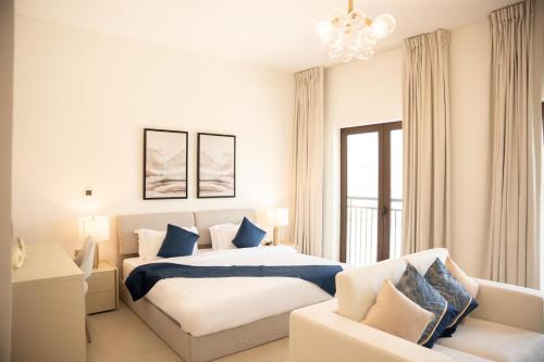 Ένα ή περισσότερα κρεβάτια σε δωμάτιο στο Premium Studio in Yas Golf Collection