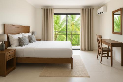 Postel nebo postele na pokoji v ubytování Seafront Residences