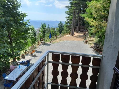 a view from the balcony of a house at Barino Pietragavina 