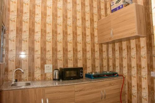 Kuchyň nebo kuchyňský kout v ubytování GAO Duplex