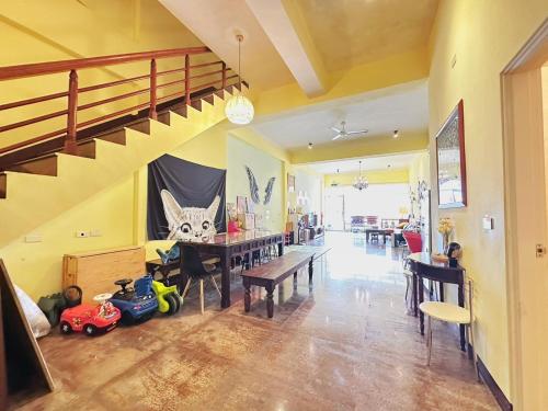 Posezení v ubytování 花蓮羽竹民宿 -附車位-