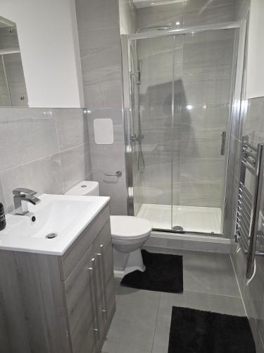 Koupelna v ubytování Central Kidderminster Studio Flat 4