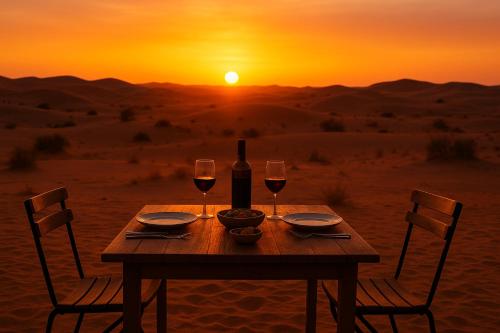 Příroda nedaleko luxury tent