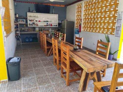 Kuchyň nebo kuchyňský kout v ubytování Hostal iker