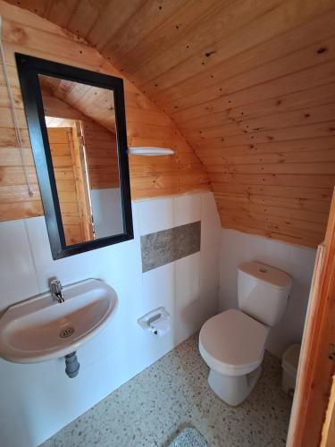 Koupelna v ubytování Cabaña Estelar