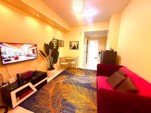 Télévision ou salle de divertissement dans l'établissement Tagaytay Sea of Clouds Staycation