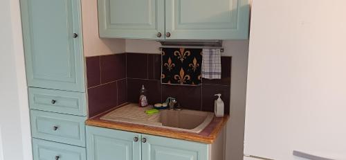 Η κουζίνα ή μικρή κουζίνα στο Maison individuelle Le Royaume Sauvage Gîte