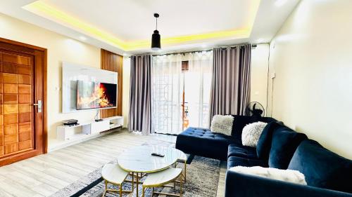 Posezení v ubytování Lake view Almor Signature Stays Munyonyo