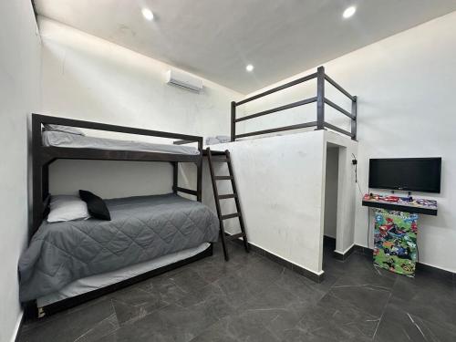 Postel nebo postele na pokoji v ubytování Quinta privada con alberca y espacios amplios