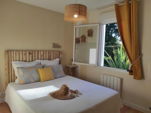 Postel nebo postele na pokoji v ubytování Escale et bien-être