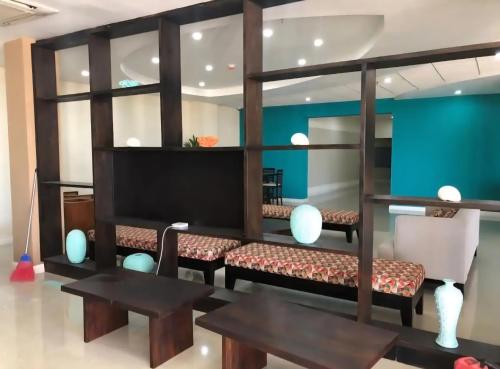 TV a/nebo společenská místnost v ubytování Jimmy Chill Back Resort