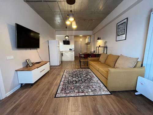 TV a/nebo společenská místnost v ubytování New Gudauri apartments by ProGudauri